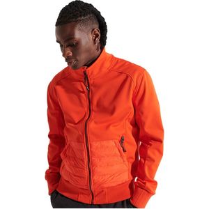SUPERDRY Bonded Soft Shell Jas - Bold Orange - Waterafstotende Stof - Slim Fit