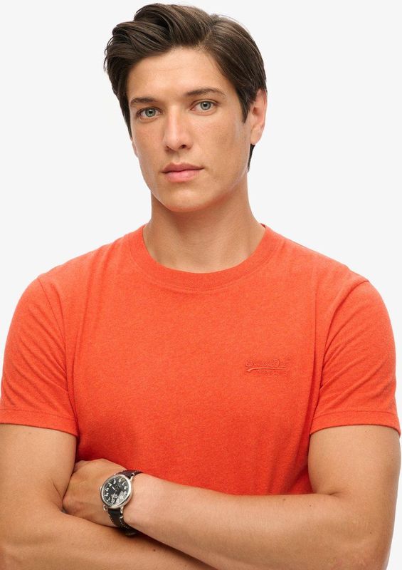 Superdry Vintage Logo Shirt Heren - Oranje - Korte Mouwen