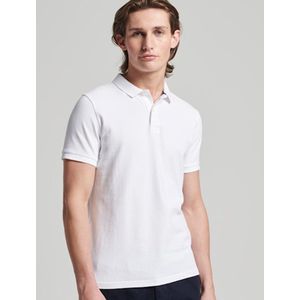 Superdry Classic Pique Korte Mouw Poloshirt Wit Man