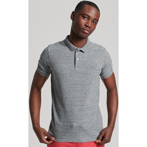 Superdry Classic Pique Korte Mouw Poloshirt Grijs L Man