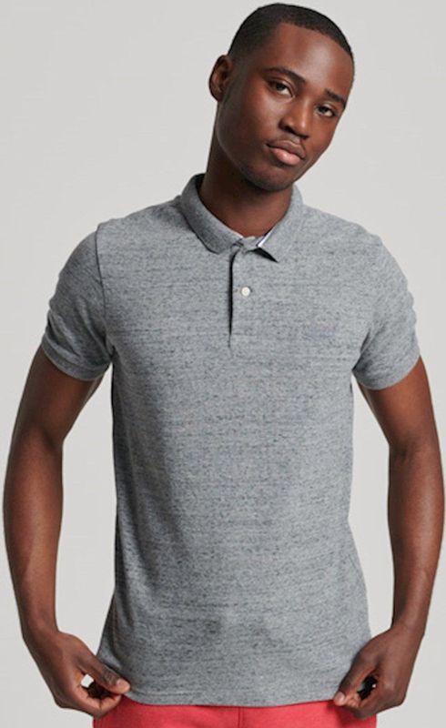 Superdry Classic Pique Polo Met Korte Mouwen Grijs S Man