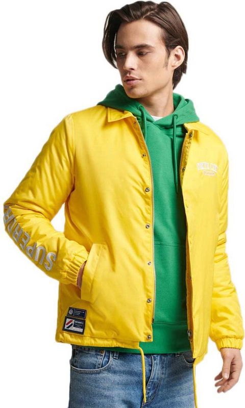 Superdry - Snap Coach Jas - Zwart - Polyester