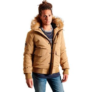 Superdry - Everest - Bomber Jacket - Camel - Gerecycled Synthetisch Canvas, Waterafstotend