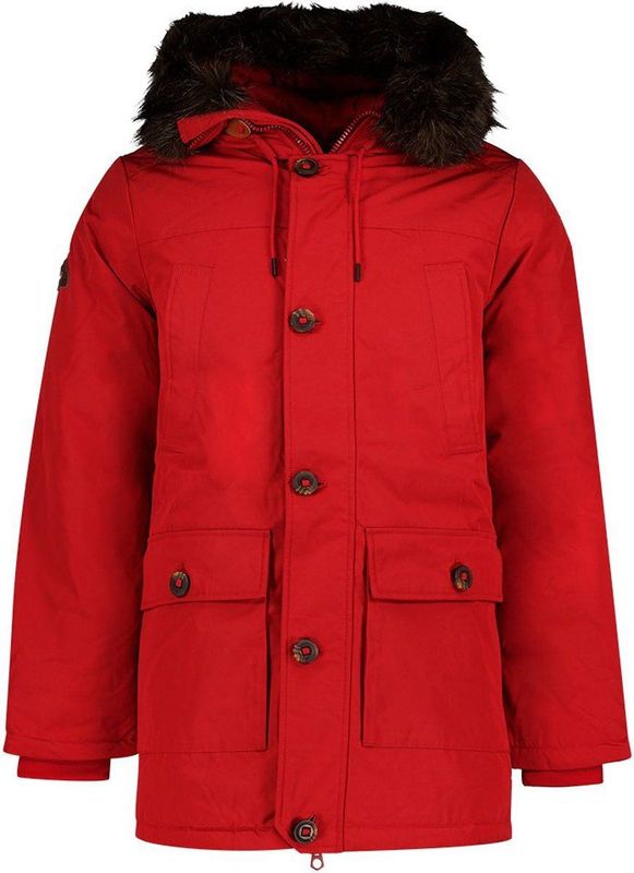 Superdry - Rookie Down Jas - Rood - Polyester/Katoen - Heren