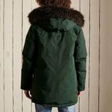 Superdry - Rookie Park - Donsjack - Zwart - Dons en Veren - Afneembare Capuchon