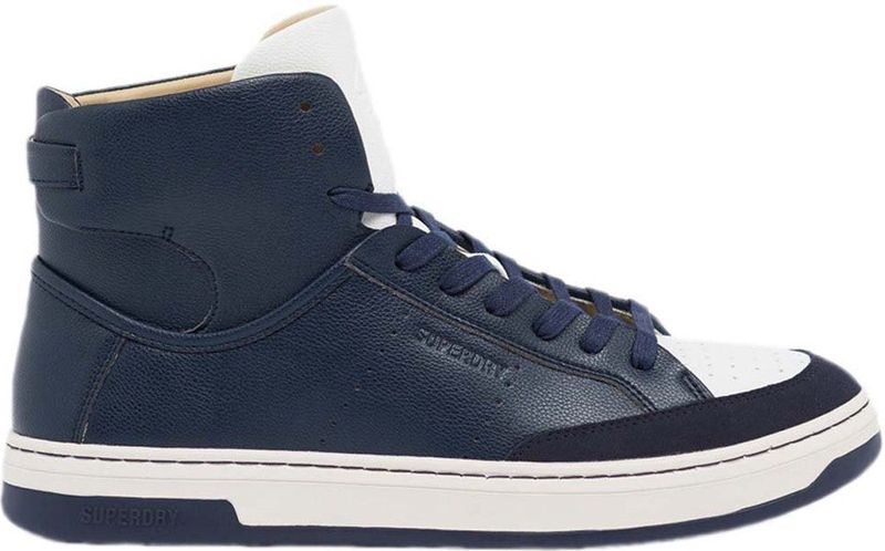 SUPERDRY Vegan Basker Sport High Sneakers - Deep Navy - Duurzame Materialen