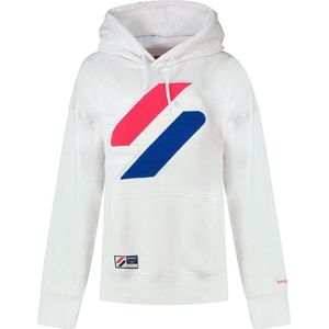 Superdry Code Logo Che Os Hoodie Wit Vrouw