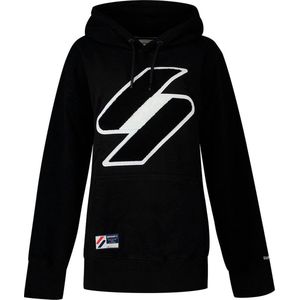 Superdry Code Logo Che Os Capuchon Zwart Vrouw