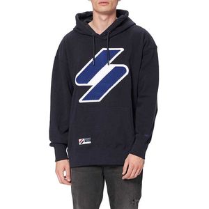 Superdry Code Logo Che Os Capuchon Blauw Vrouw