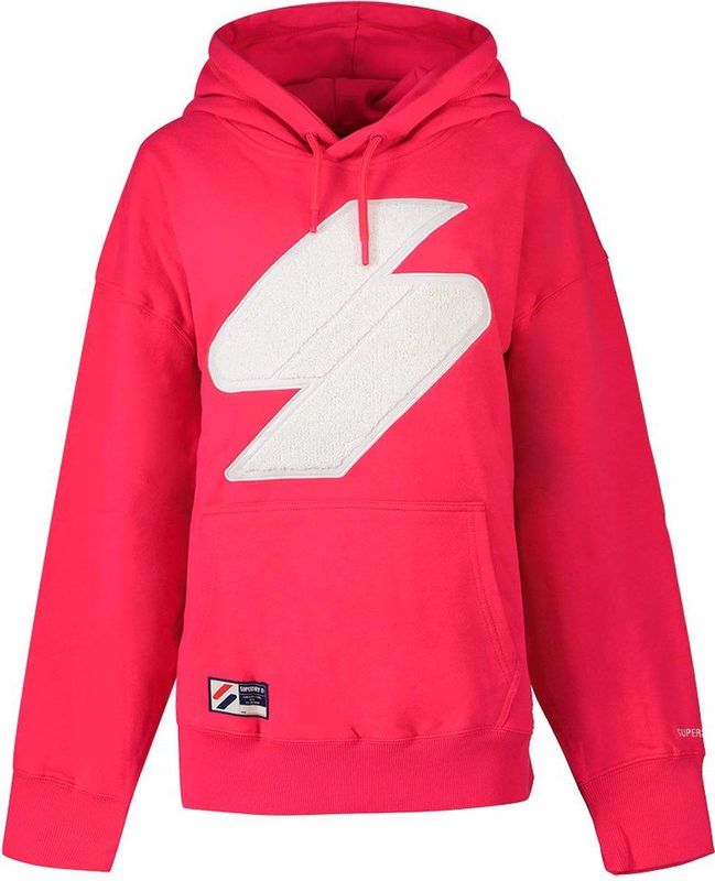 Superdry Code Logo Che Os Hoodie Roze Vrouw