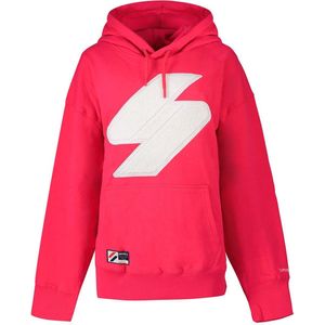 Superdry Code Logo Che Os Hoodie Roze Vrouw