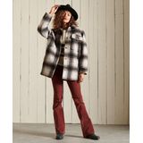 Superdry - Overhemdjas - Wolmix - Oversized - Knoopsluiting - Vier Buitenzakken