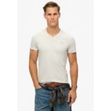 V-hals T-shirt van biologisch katoen Superdry Vintage Logo