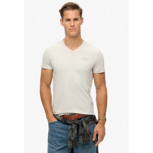 V-hals T-shirt van biologisch katoen Superdry Vintage Logo