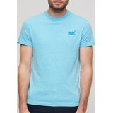 Superdry Classic T Shirt Melange Hellblau - Größe L