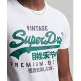 Superdry - VL TEE - T-shirt - Zwart - Biologisch Katoen