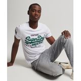Superdry - VL TEE - T-shirt - Zwart - Biologisch Katoen