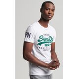 Superdry - VL TEE - T-shirt - Zwart - Biologisch Katoen