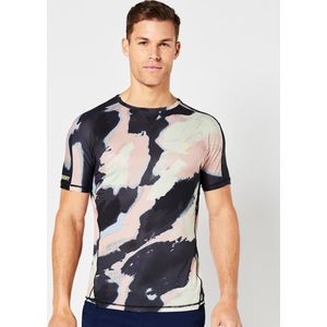 Superdry - Run T-shirt - Zwart - Korte Mouwen - Ademend Materiaal