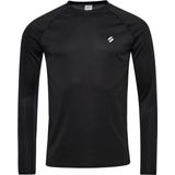 Superdry Train Mock Neck Top T-shirt Met Lange Mouwen Zwart Man