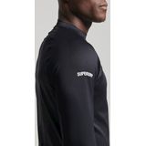 Superdry Train Mock Neck Top T-shirt Met Lange Mouwen Zwart Man