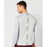 Superdry Train Mock Neck Top T-shirt Met Lange Mouwen Grijs Man