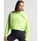 Superdry - Run Cropped Jas - Geel - Weerbestendig - Vrouw