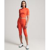 Superdry Run Cropped 3/4 Leggings Oranje Vrouw