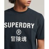 Superdry - Code Core - Sport T-shirt - Zwart - 100% Katoen