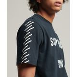 Superdry - Code Core - Sport T-shirt - Zwart - 100% Katoen