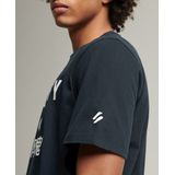 Superdry - Code Core - Sport T-shirt - Zwart - 100% Katoen