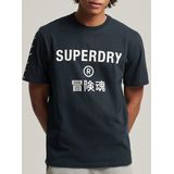 Superdry - Code Core - Sport T-shirt - Zwart - 100% Katoen