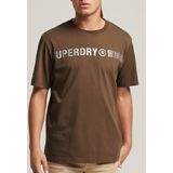 Superdry - Code Cl Linear Loose T-shirt - Zwart - 100% Katoen