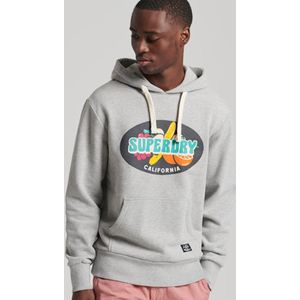 Superdry - Surf Ranchero - Hoodie - Groen - 80% Katoen 20% Polyester