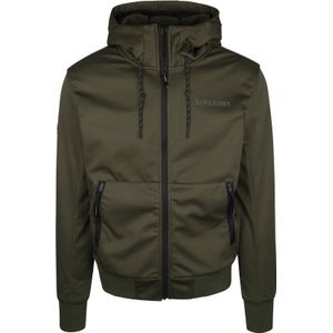 Superdry CODE TECH SOFTSHELL JKT - Heren Jas - Zwart - Softshell