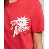 Superdry - Vintage Crossing Lines - T-shirt - Zwart - 100% Katoen