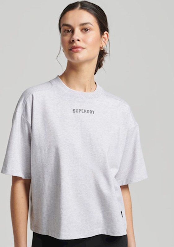 Superdry Dames tshirt Code Tech Oversized T-shirt met wijdvallende pasvorm