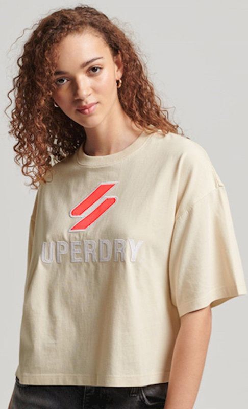 Code - Stacked Boxy T-shirt - Katoen - Korte Mouwen - Ronde Halslijn