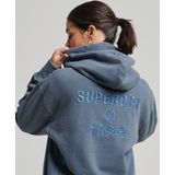 Superdry Dames Trui Garment-dye Code Logo hoodie met oversized pasvorm