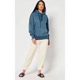 Superdry Dames Trui Garment-dye Code Logo hoodie met oversized pasvorm
