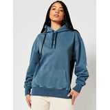 Superdry Dames Trui Garment-dye Code Logo hoodie met oversized pasvorm