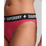 Superdry - Code - Bikinibroekje - Zwart - Gerecycled Polyester - Elastische Tailleband