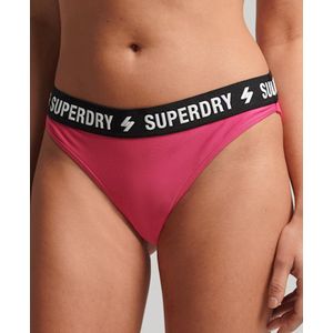 Superdry - Code - Bikinibroekje - Zwart - Gerecycled Polyester - Elastische Tailleband