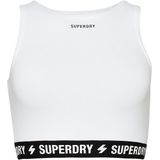 Superdry - Crop Top - Zwart - Katoen/Polyester/Elastaan