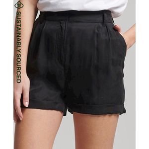 Superdry Studios Cupro Korte Broek Zwart Vrouw