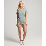 Superdry Studios Cupro Korte Broek Groen Vrouw