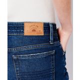 Superdry Vintage Mid Rise Slim Korte Broek Blauw 24 Vrouw