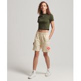 Superdry Code Sl Applique Boy Korte Broek Wit Vrouw
