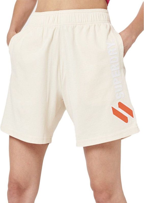 Superdry Code Sl Applique Boy Korte Broek Wit Vrouw
