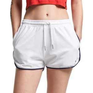 Superdry Vintage Stripe Racer Korte Broek Wit Vrouw